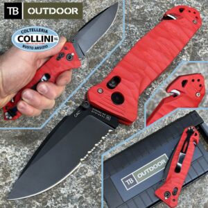 TB Outdoor - C.A.C. cuchillo G10 Rojo - Ejército francés - 11060046 - cuchillo táctico multiusos