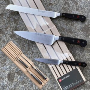 Wusthof Germany - Cómoda 3 piezas haya forjada - 1060160401 - cuchillo de cocina