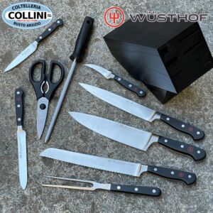 Wusthof Germany - Bloque de cuchillos de 9 piezas - Negro - 1090170905