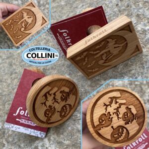 Folkroll - Sello para galletas de madera grabado - Diseños variados