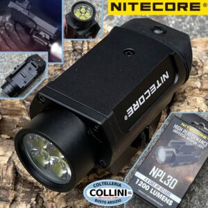 Nitecore - NPL30 Weapon Light 1200 lúmenes y 113 metros - Linterna LED para pistola