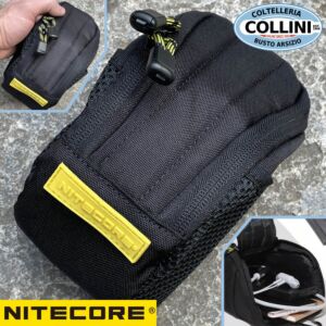 Nitecore - NPP20 - Bolsa de bolsillo con mosqueton - Mini organizador de nylon con cremallera