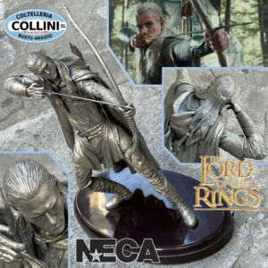 NECA - Estatua Legolas de peltre - 60 cm - Edición Limitada - El Señor de los Anillos