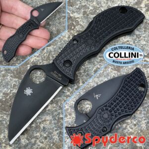 Spyderco - Manbug Wharncliffe Negro TiCN - SCMBKWPBK - cuchillo