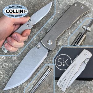 Sandrin knives - Cuchillo Monza Titanium - Recoil Lock - Hoja de carburo de tungsteno - cuchillo