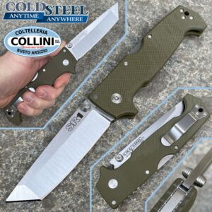 Cold Steel - Cuchillo SR1 Tanto Point - S35VN - 62LA OD Green G10 - cuchillo plegable