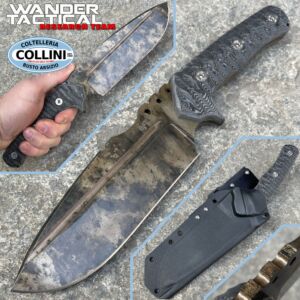 Wander Tactical - Uro Tactical - Marble y Micarta Negra - cuchillo personalizado