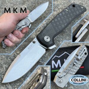 MKM - Maximo Flipper Knife Design by Bob Terzuola - Micarta negra - MK-MM-BCT - cuchillo