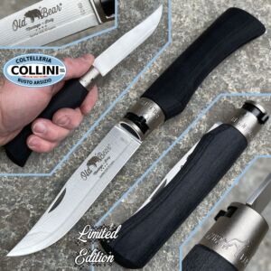 Antonini knives - Cuchillo Old Bear en SanMai VG10 a 67 capas - 23cm - multicapa negro - Edición limitada