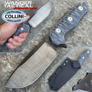 Wander Tactical - Lynx Dual Tone Knife - Raw & Black Micarta - Cuchillo personalizado