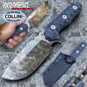Wander Tactical - Lynx Tactical - Mármol y micarta negra - cuchillo personalizado