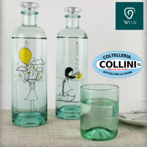 WILD BOTTLE - Botella de vidrio reciclado - WILD CHERRY 700ml.