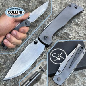 Sandrin Knives - Cuchillo Monza Zirconium - Recoil Lock - Hoja de carburo de tungsteno - cuchillo