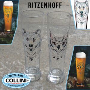 Ritzenhoff - Juego de 2 vasos de cerveza BRAUCHZEIT - BY ANDREAS PREIS