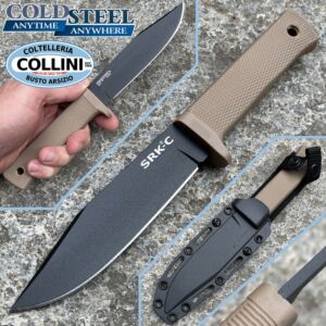 Cold Steel - SRK Compact Tan - Survival Rescue Knife - 49LCKD-DTBK - cuchillo