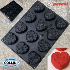 Pavoni - Mini molde de silicona para cupcakes JE T'AIME - por Cédric Grolet 