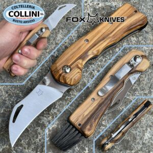 Fox - Spore - cuchillo para setas - madera de olivo - FX-409OL - Fungaiolo