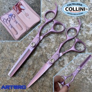 Olivia Garden - Juego de tijeras para el pelo de 2 piezas - Think pink - 32478