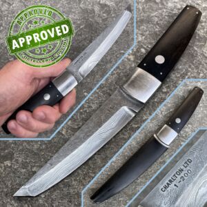 Charlton Ltd - Custom Damascus Bob Lum style Tanto - coltello artigianale