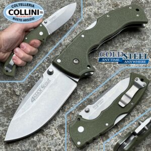 Cold Steel - Cuchillo 4 Max Scout - OD Green Stone Washed - 62RQ-ODSW - cuchillo plegable