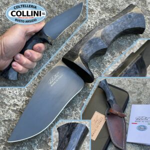 La Cantina - Cuchillo personalizado Mini Jones - Sleipner Steel - Black Birch y Fatcarbon - cuchillo hecho a mano