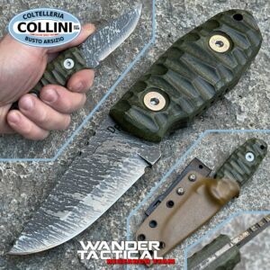 Wander Tactical - Cuchillo Menoceras - Acero D2 - Stone Edge & Micarta - cuchillo personalizado