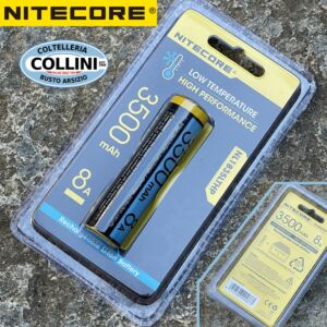 Nitecore - NL1835LTHP - Batería recargable protegida Li-Ion 18650 3.6V 3500mAh - Para climas fríos y bajas temperaturas