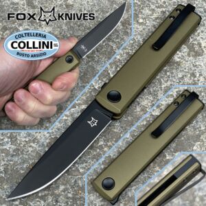 Fox - Chnops by Gobbato - FX-543ALG - Becut y Aluminio Verde - cuchillo