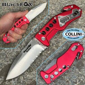 BlackFox - Folding Rescue Knife - Red - BF-117 - cuchillo