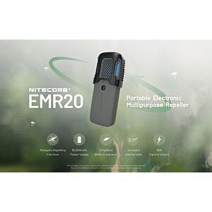 Nitecore - EMR20 - Revolutionary Portable Electronic Mosquito Repellent and Power Bank