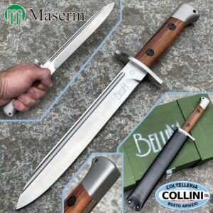 Maserin - BeluM Edición Limitada - 989 - cuchillo conmemorativo, hoja fija, filo unico, made in italy