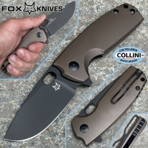 Fox - Core knife by Vox - FX-604 ALBR - Elmax & Brown Aluminium - cuchillo