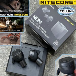 Nitecore - NE20 - Auriculares Bluetooth con protección acústica intrauditiva superior a 82 dB - Auriculares antirruido