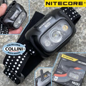 Nitecore - NU31 - Gris pizarra - Linterna frontal recargable por USB - 550 lúmenes y 145 metros - Linterna Led