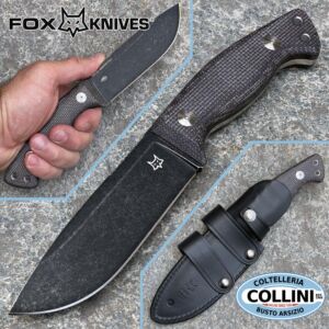 Fox - Cuchillo fijo Tokala - Bison Micarta - FX-105MB - Design by Reichart Markus - cuchillo
