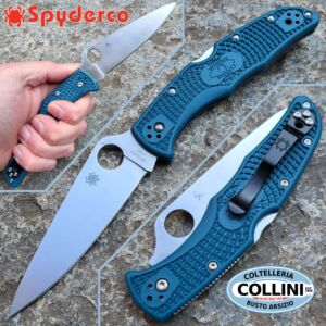 Spyderco - Endura 4 Serrated - K390 Azul FRN - C10FSK390 - cuchillo
