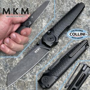 MKM - Miura - M390 Button Lock - Titanio Total Black - MI-TDSW - cuchillo