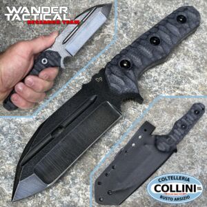 Wander Tactical - Hurricane Compound - Raw y Micarta Negro - cuchillo artesanal