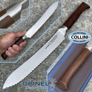Opinel - Cuchillo de pan serie Les Forgés 1890 - haya - 21 cm - cuchillo de cocina
