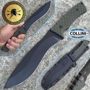 Spartan Blades - Cuchillo Machai Verde - Cuchillo de hoja fija Pro Grade- SBSL002BKGR