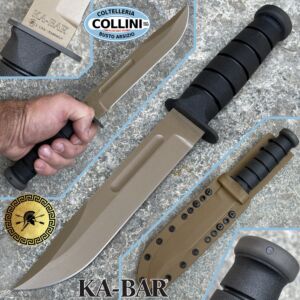 Spartan Blades - Spartan-Ka-Bar - FDE MagnaCut & Coyote Kydex - SB54DEBKKYTN - Cuchillo
