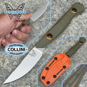Benchmade - Flyway - Cuchillo de caza menor - CPM-S90V & OD Green G10 - 15700-01 - cuchillo