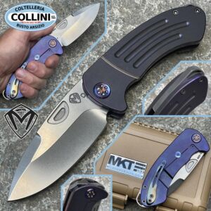 Medford Knife and Tool - Theseus - D2 Tumbled Blade, Violet Handles - MK040 - cuchillo