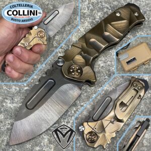 Medford Knife and Tool - Micro Praetorian T - S45VN Vulcan DP, Mango Bronce Vidriado - MK0084 - cuchillo