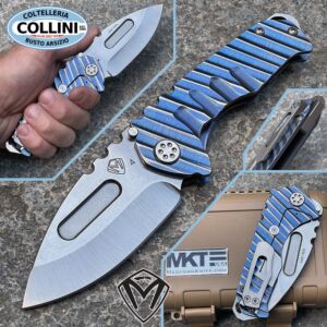 Medford Knife and Tool - Praetorian Genesis T - S45VN Tumbled DP, Blue Warp Speed Handles - MK0294 - cuchillo