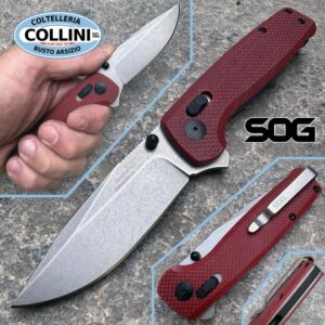 SOG - Cuchillo Terminus XR G10 Crimson Red - TM1023-BX - D2 - cuchillo