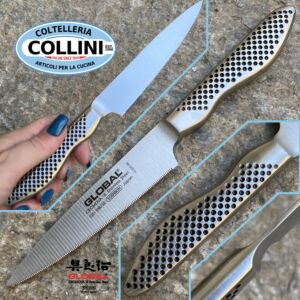 Global Knives - GS108/SE - Cuchillo puntilla dentado - 11,5cm - cuchillo de cocina