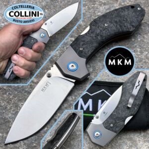 MKM - Hero de T. Rumici - Titanio y fibra de carbono jaspeada - MK HR-CFT - cuchillo