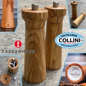 Zassenhaus - Molinillo de sal y pimienta WESTERLAND- 18cm - Madera de olivo