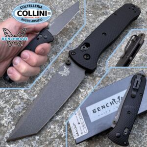 Benchmade - Cuchillo Bailout Aluminio Negro - CPM-M4 - Tanto Liso - 537GY-03 - cuchillo